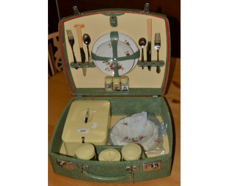 A 1950s picnic hamper 