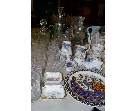 Ceramics and Glass - a Royal Crown Derby Posies trinket dish;  another;  Royal Albert Moonlight Rose decorative ceramics;  a 