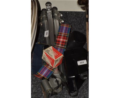 Photographic Equipment - a Pentax Spot Matik, SLR35 mm camera; a tripod; extension tube set ; etc 