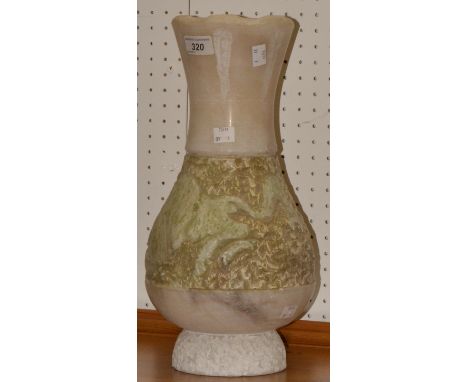 An onyx table lamp