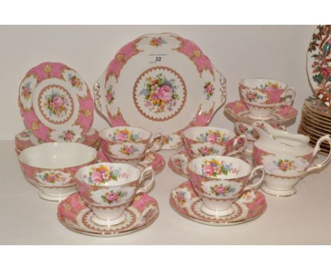A Royal Albert Lady Carlyle pattern tea service