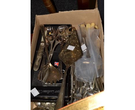 Flatware - a silver pickle fork, with acanthus leaf terminal, London 1895;  a foreign silver spoon, turned handle, ball termi