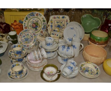 A Mason's Regency pattern part tea and dinner service;  a Royal Standard tea service;  a Czechoslovakia tea service;  etc