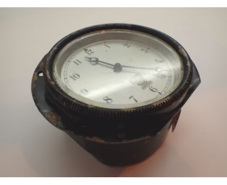 Smiths clockwork swing out car clock  CONDITION REPORT: This item is working at lotting.P&P to a UK address = £20.00+VAT