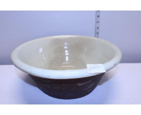 A enamel mixing bowl 