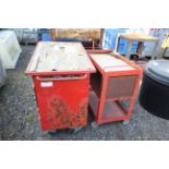 2x workshop trolleys.