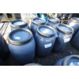 6x plastic drums.