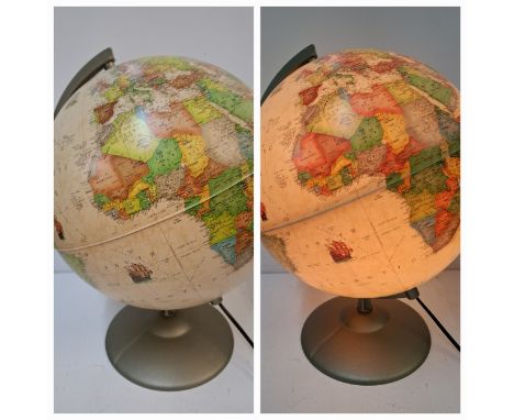 A Legend Heritage Collection light-up globe, approx 40 cm high, pat-tested. Location:RABIf there is no condition report, plea