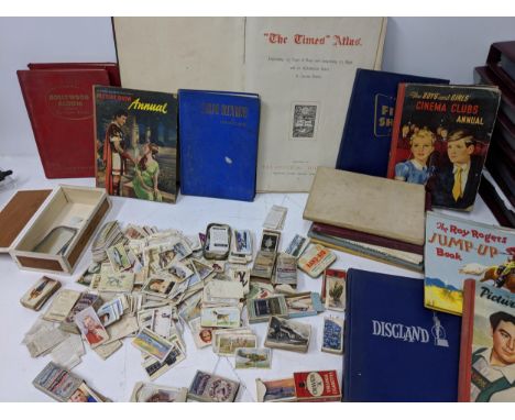 Film and other related books, cigarette cards and a Times AtlasLocation:If there is no condition report shown, please request