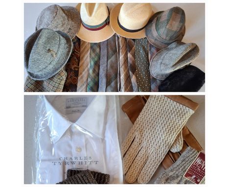 Mixed gents tweed and wool hats to include Harris Tweed 'Elgin' size Large and Glen Appin of Scotland, size Large, 2 gents Pa