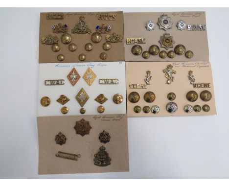 Good Selection of Canadian Corps Cap and Collar Badgescap badges include silvered and gilt Canadian Women's Army Corps ... QC