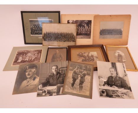 Good Selection of Photographsincluding signed portrait photo of a Lieutenant General 1941 ... Similar of a Brigadier ... Simi