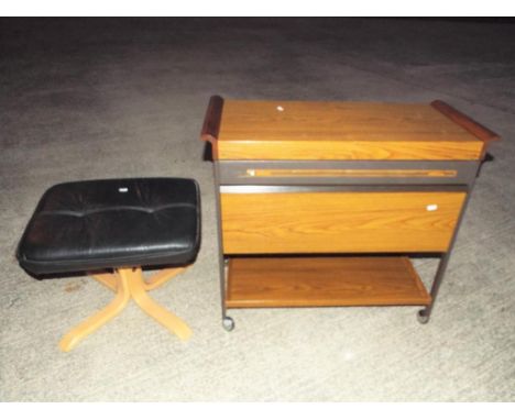 A hostess trolley and a stool [2] This lot must be paid for and removed no later than close of business on Friday

