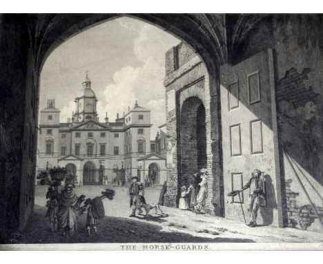 AFTER PAUL SANDBY, RA (1731-1809) LONDON VIEWS: SCOTLAND-YARD [actually WHITEHALL COURT] WITH PART OF THE BANQUETING-HOUSE; A