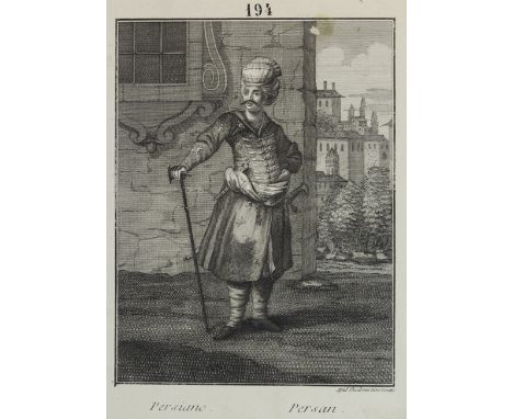 TURKISH &amp; PERSIAN INTEREST A folio of diverse portrait engravings of Turks and Arab potentates, after du Chateau, E. Neff