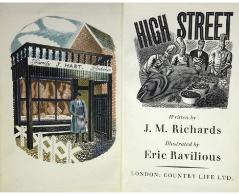 ERIC RAVILIOUS (Illustrator) (1903-1942) HIGH STREET First edition of this celebrated volume, with title vignette and all 24 