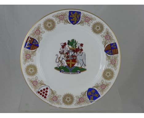 A Tewkesbury Commemorative Plate and Dagger. (2)