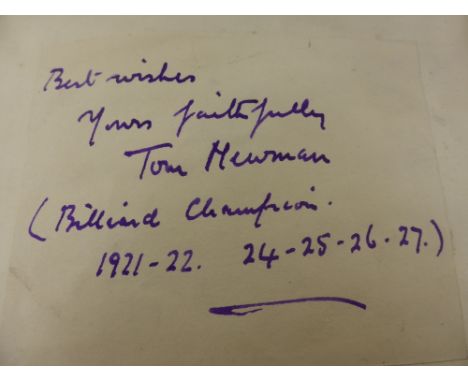 A Leather Bound Autograph Book containing numerous notable signatures including, Baden Powell (Founder of the Scouts), Rudyar