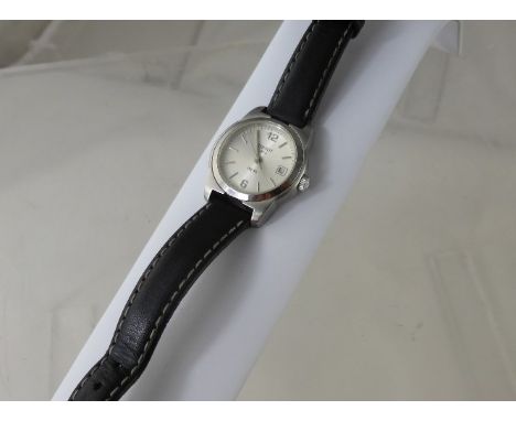 A Lady's Stainless Steel Tissot PR50 Wrist Watch, serial no. J326/426, water resistant  50m, the watch having a silvered face