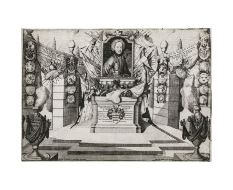 Augsburg18. Jh.Porträtstiche des Württemberger Herrschergeschlechtes15 Radierungen auf Bütten. Von 17 x 10,5 cm bis 38,5 x 56