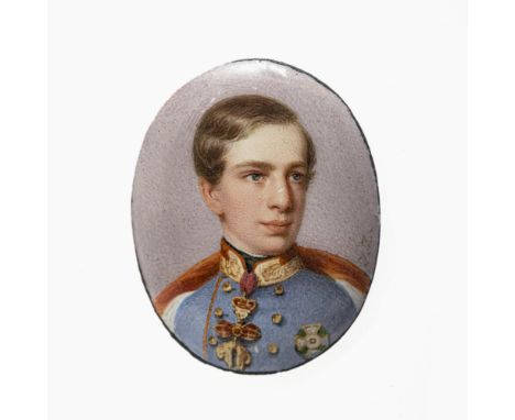 Monogrammist I. Z. Mitte 19. Jh.Kaiser Franz Joseph I. von Österreich(1830 Schloss Schönbrunn - 1916 ebenda). Brustbild leich