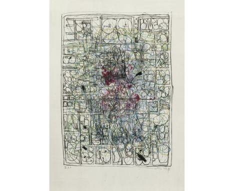 Hermann Nitsch1938 Wien - 2022 WienOhne Titel. Aus dem Zyklus: Die Architektur des Orgien Mysterien Theaters. 1984-92Rechts u