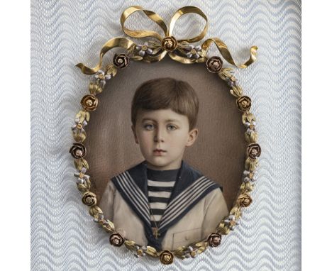 Johannes Zehngraf1857 Kopenhagen - 1908 BerlinPrinz Kyrill von Bulgarien(1895 Sofia - 1945 ebenda). Brustbild en face. L. u. 