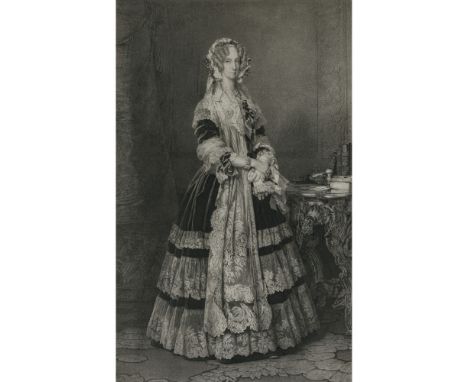 Verschiedene Künstler 19. Jh.Damenbildnisseu. a. Charlotte Auguste Mathilde Herzogin von Württemberg, Therese Duchesse dAngou