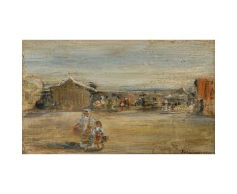 Nicolae Vermont (eigtl. Isidor Grünberg)1866 Bacau - 1932 BukarestRumänische StraßenszeneStudie. R. u. signiert o. bezeichnet