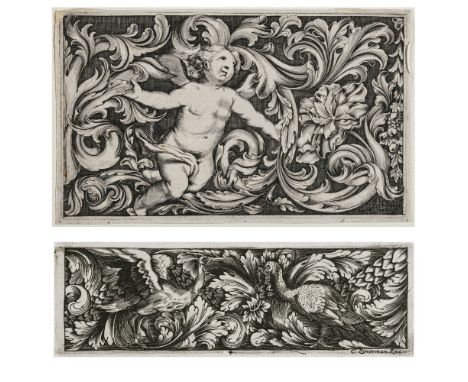 Deutsch17./18. Jh.OrnamentsticheKonvolut aus 24 Radierungen auf Bütten. Verschiedene Maße hinter Passepartout (Passepartout j