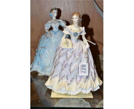 TWO ROYAL WORCESTER FOR COMPTON &amp; WOODHOUSE LIMITED EDITION FIGURES, 'The Last Waltz, no.11709/12500 and 'The First Quadr