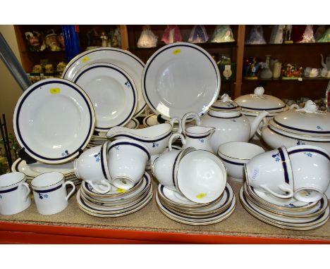 A FIFTY SIX PIECE ROYAL WORCESTER SIGNATURE PATTERN DINNER SERVICE, comprising two tureens, a meat plate, a sauceboat and sta