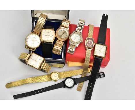 A SELECTION OF LADIES AND GENTS FASHION WRISTWATCHES, to include a boxed ladies 'Sekonda' wristwatch fitted with a bi-colour 