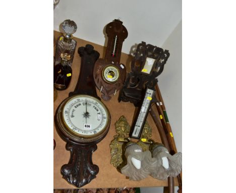 A GROUP OF TREEN AND METALWARES, comprising two vintage golf clubs with wooden shafts, one marked Anderson &amp; Blyth of St 