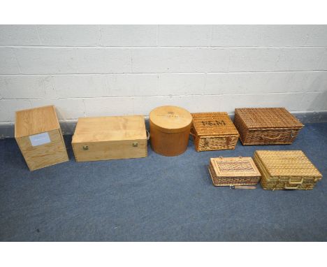 THREE VARIOUS FORTNUM &amp; MASON ITEMS, to include a wine bottle presentation box, width 62cm x depth 39cm x height 22cm, ci