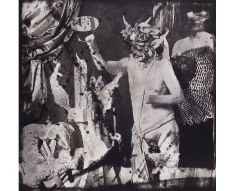 Joel-Peter Witkin, Picasso en los Disparates de Goya, New MexicoGelatinesilberabzug. 37,5 x 38,2 cm (50,3 x 40,2 cm). Rücksei