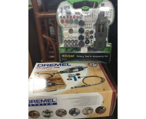 A Dremel MultiPro 395 and a Cougar Rotary Tool and Accessory set [2]