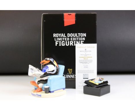 Royal Doulton Guinness Penguin, MCL22, limited edition number 581, with certificate of authenticity and box, together with it