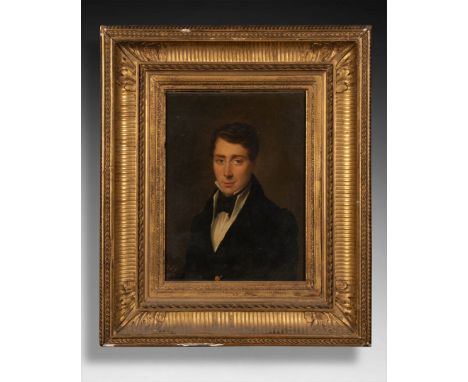 Alexandre BAILLY (1764-1835), attribué à  Portrait d'homme - 1829Huile sur toile Signé et daté en bas à gaucheH. 32,5 cm - L.