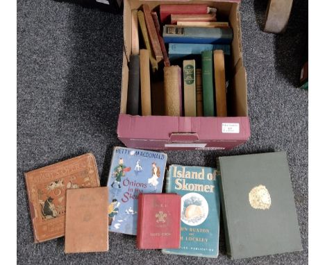 Box of books to include: 'African Jungle Life' by Major Dugmore 1928, 'Once a Week' by A.A Milne 1914 first edition, publishe