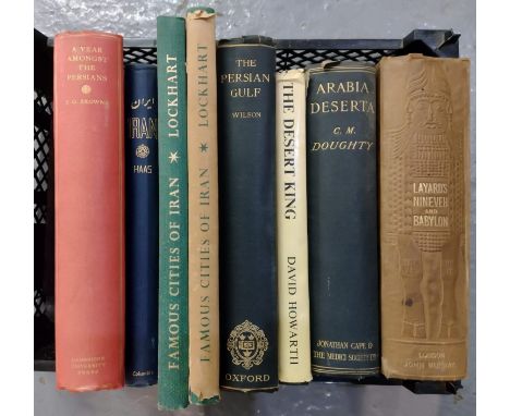 Collection of books to do with the Middle East, some first editions, to include: 'Layard's Nineveh & Babylon', Austen H Layar