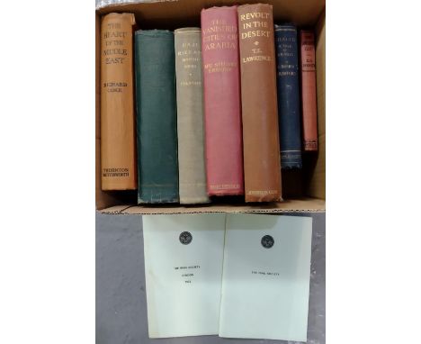 Collection of hardback books some first editions relating to the Middle East to include: 'The Heart of the Middle East' by Ri