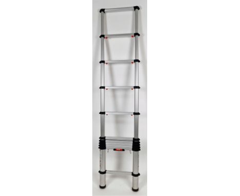 A metamorphic Telesteps extending surveyor's step ladder, when closed 80cm H.