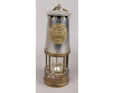 An Eccles 'Type 6' Miner's Safety Lamp.  