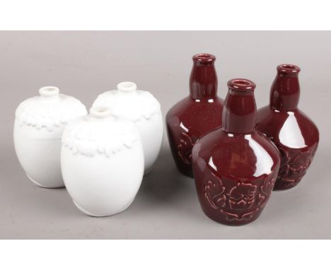 Two Large Boxes containing Ceramic Whiskey Miniature Vessels (Over One Hundred in Two Designs).  
