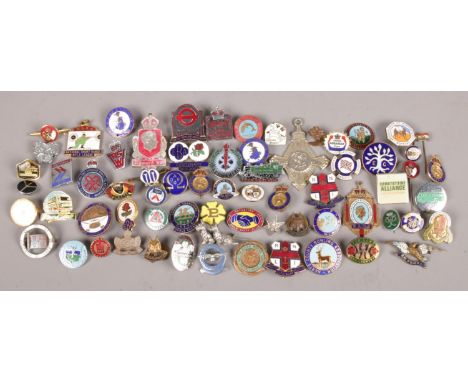 A Series of Vintage Enamel Badges.  