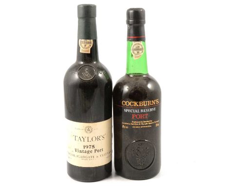 Taylors 1975 vintage Port, Taylor Fladgate &amp; Yeatman; andCockburns Special Reserve PortQty: 2 bottles