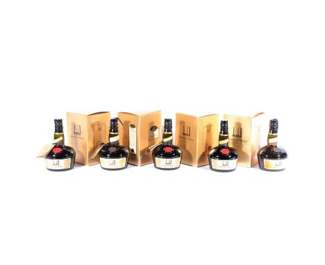 Dunhill Old Master, blended Scotch whisky, late 1980s bottlings, four 70cl bottles, one 75cl, all 43%, four in cartons; andJu