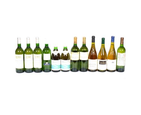 Twelve assorted French white table wines, including:1998 Ch Dubory, Entre-Deux-Mers, Bordeaux (x3)1997 Ch Lafon, Cotes de Dur