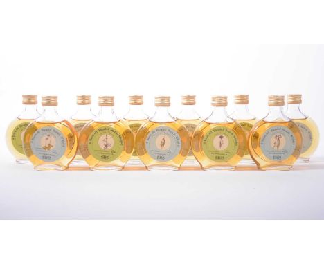 The Wild Collection, twenty three miniature bottles of 8 year old blended Scotch whisky, produced by Mini Bottles (UK) Ltd, 1